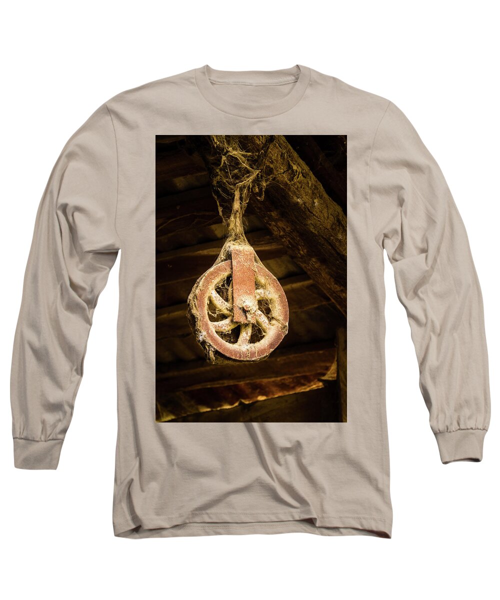 Italy Long Sleeve T-Shirt featuring the photograph Rusty Pulley by Craig A Walker