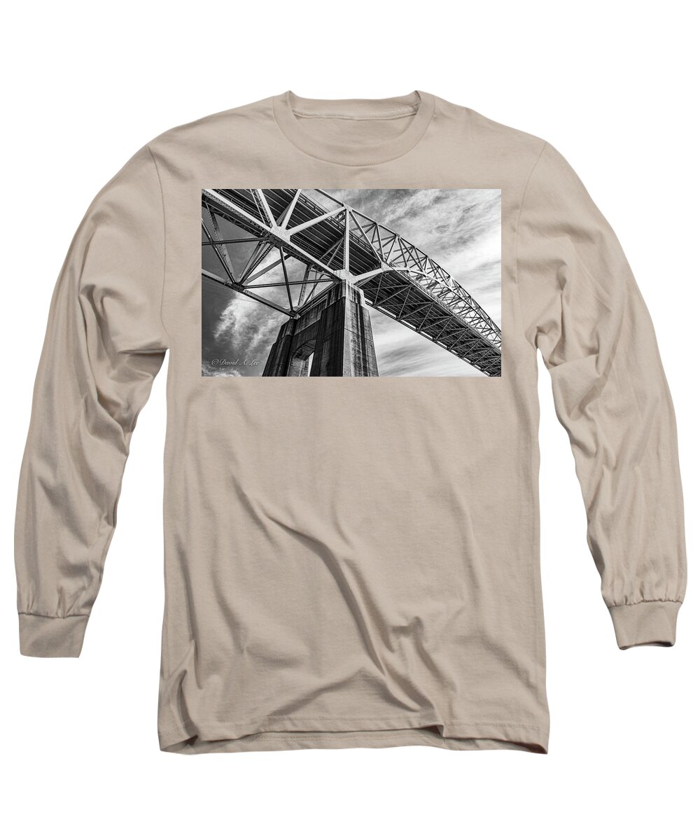 Cape Cod Long Sleeve T-Shirt featuring the photograph Sagamore Bridge by David Lee