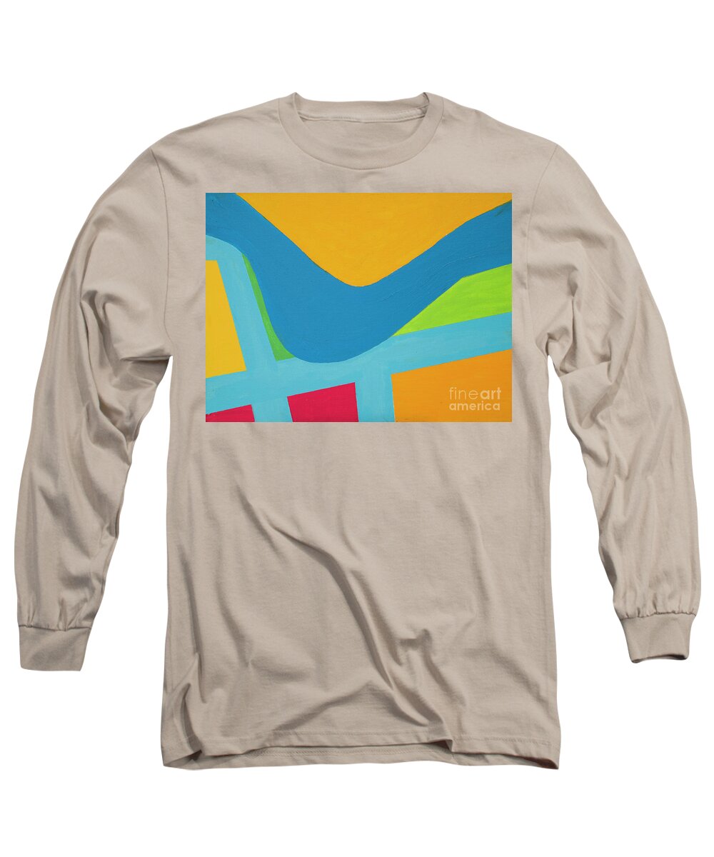 San Antonio River Long Sleeve T-Shirt featuring the painting The River by Bjorn Sjogren