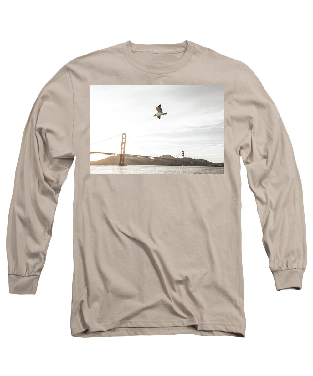 Golden Gate Bridge Long Sleeve T-Shirt featuring the photograph San Francisco 01 by Aloke Design