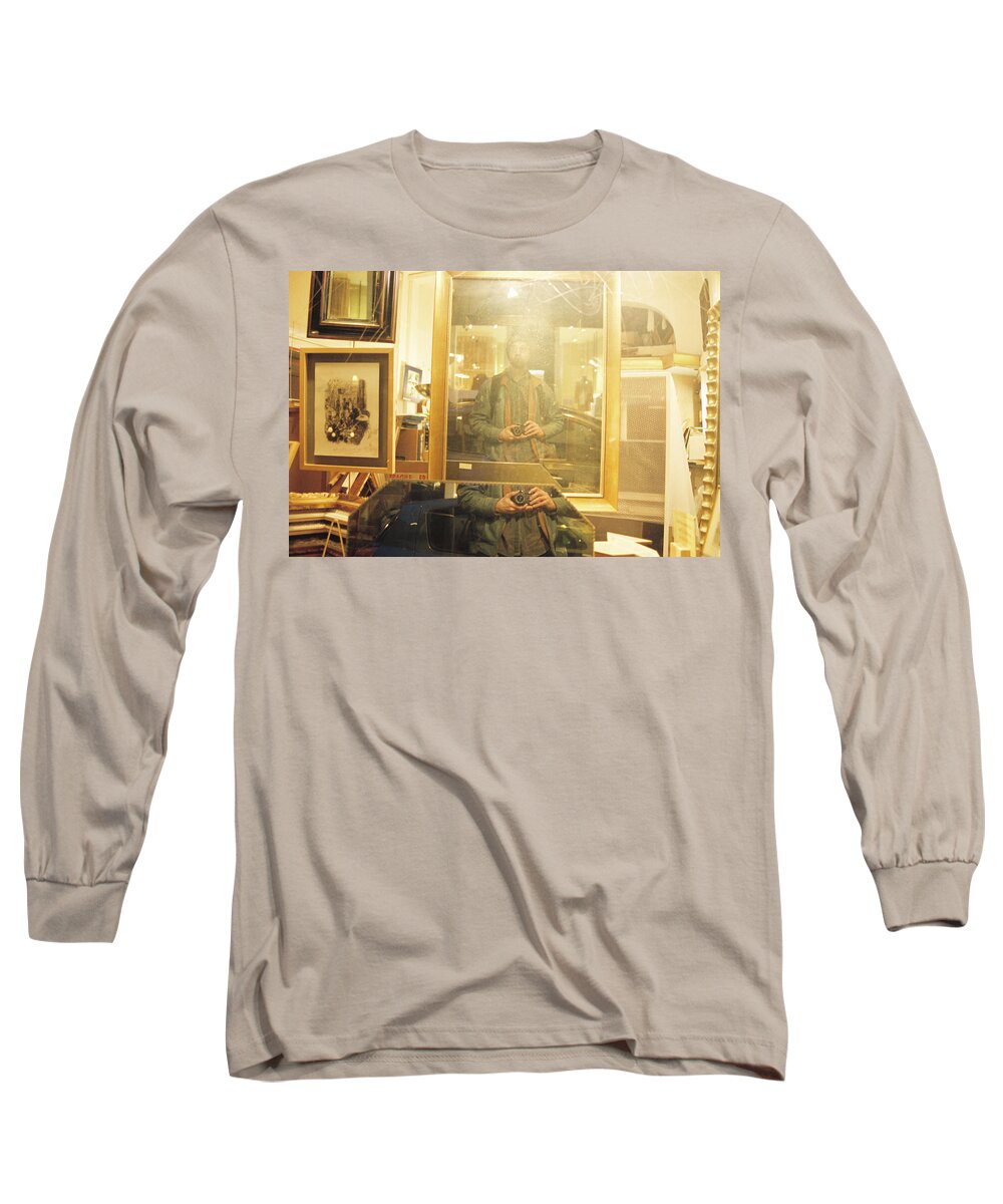 Autoportrait Long Sleeve T-Shirt featuring the photograph Self capture by Barthelemy De Mazenod