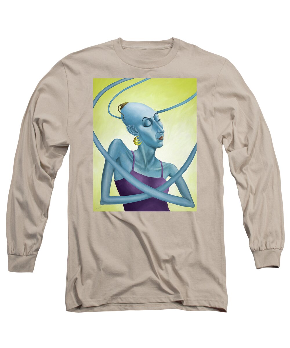 Serenade Long Sleeve T-Shirt featuring the painting Serenade Soon by Hone Williams