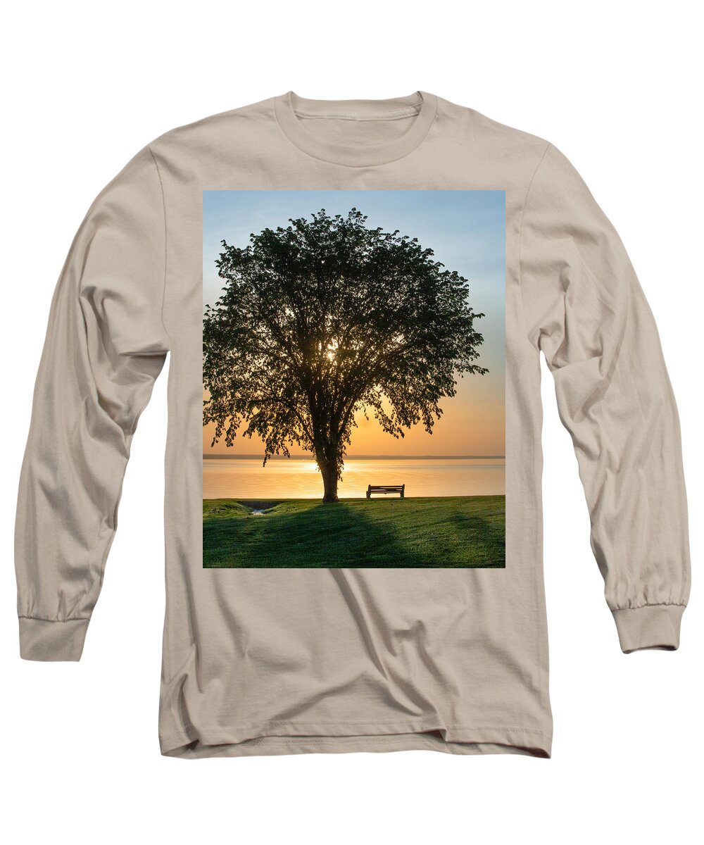 Sunrise Long Sleeve T-Shirt featuring the photograph South Bay Summer Sunrise by Rod Best