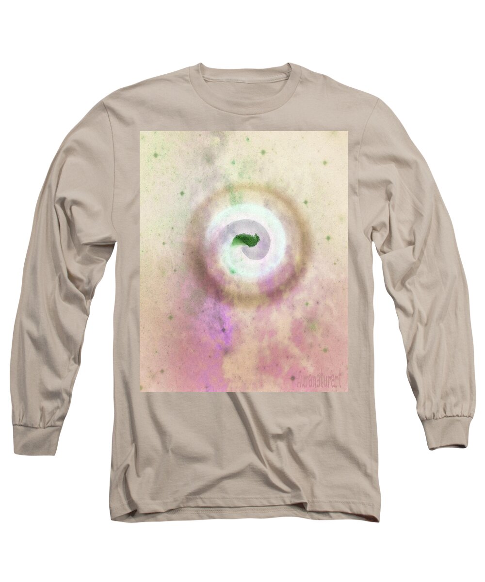 Spiral Long Sleeve T-Shirt featuring the digital art Spiral Springtime by Auranatura Art