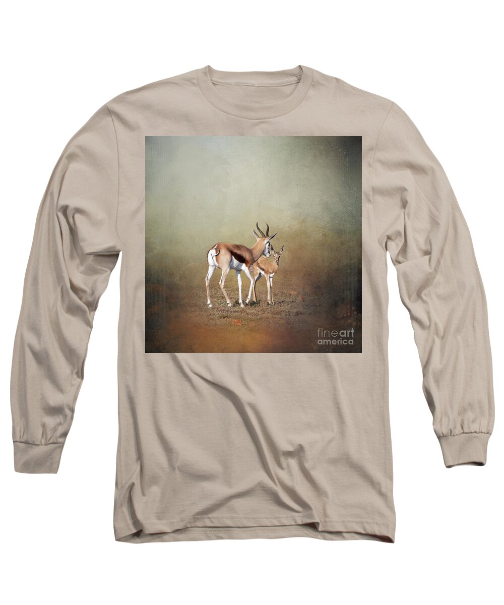Springbok Long Sleeve T-Shirt featuring the photograph Springbock Art by Eva Lechner