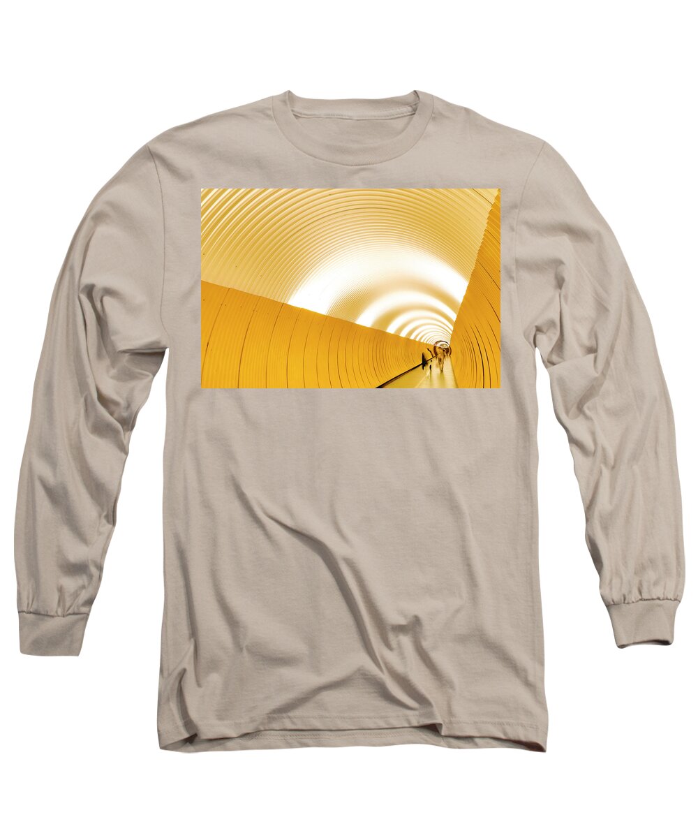 Nordic Long Sleeve T-Shirt featuring the photograph Stockholm tunnel by Alexander Farnsworth
