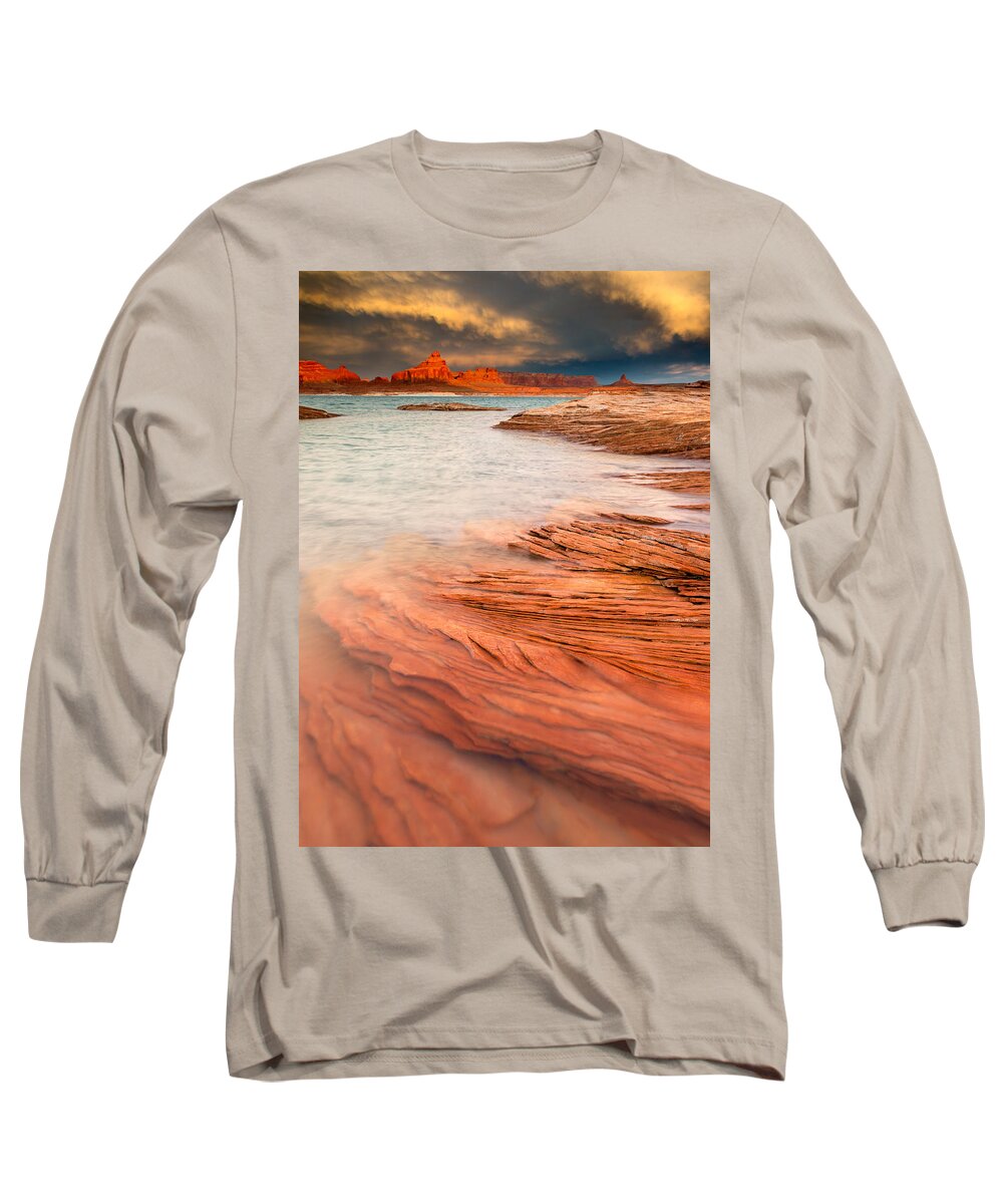 Glen Canyon Long Sleeve T-Shirt featuring the photograph Storm by Peter Boehringer