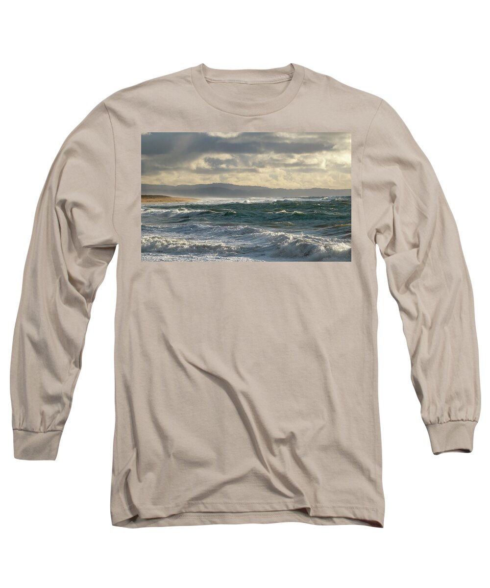  Long Sleeve T-Shirt featuring the photograph Stormy Seas #1 by Carla Brennan