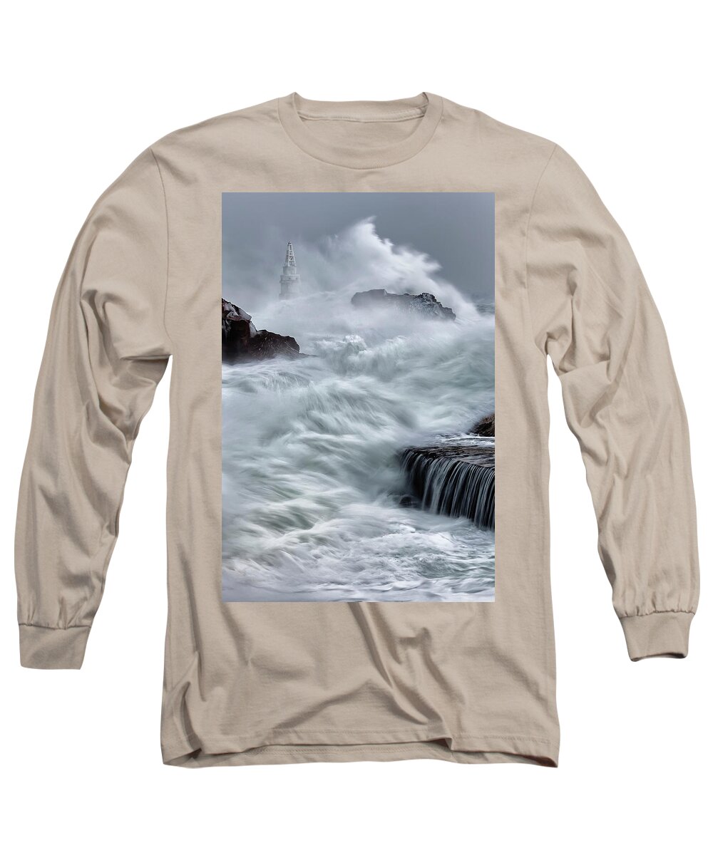 Ahtopol Long Sleeve T-Shirt featuring the photograph Swallowed By The Sea by Evgeni Dinev