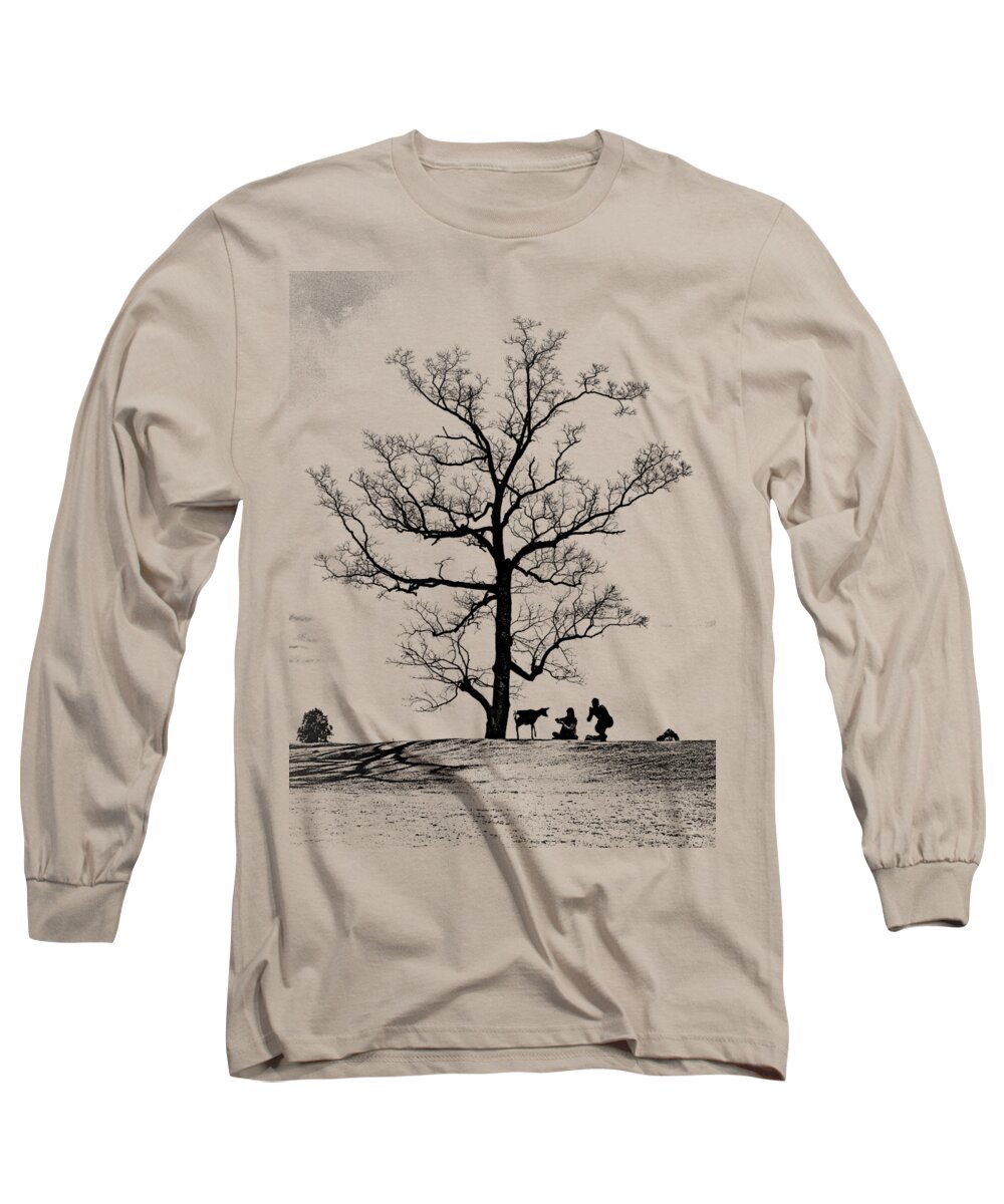 Deer Long Sleeve T-Shirt featuring the photograph The king of Nara by Worldwide Photography