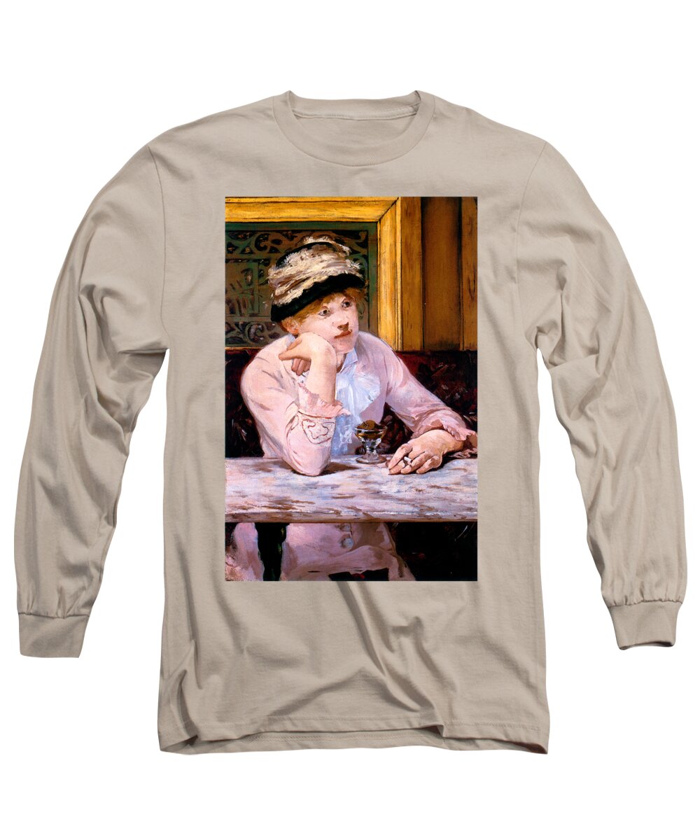Edouard Long Sleeve T-Shirt featuring the painting The Plum 1878 by Edouard Manet