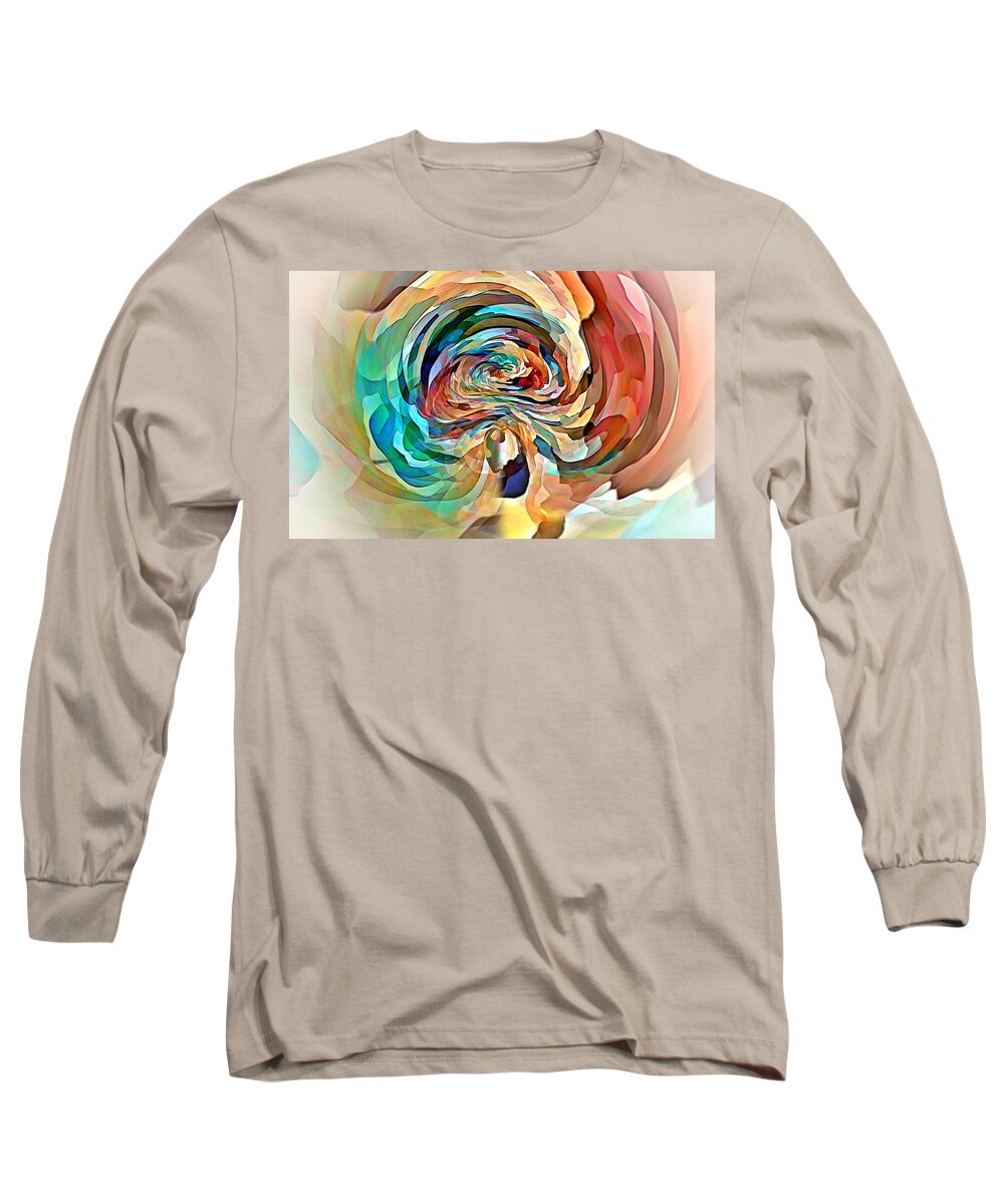 Rose Long Sleeve T-Shirt featuring the digital art Rose Tunnel by David Manlove