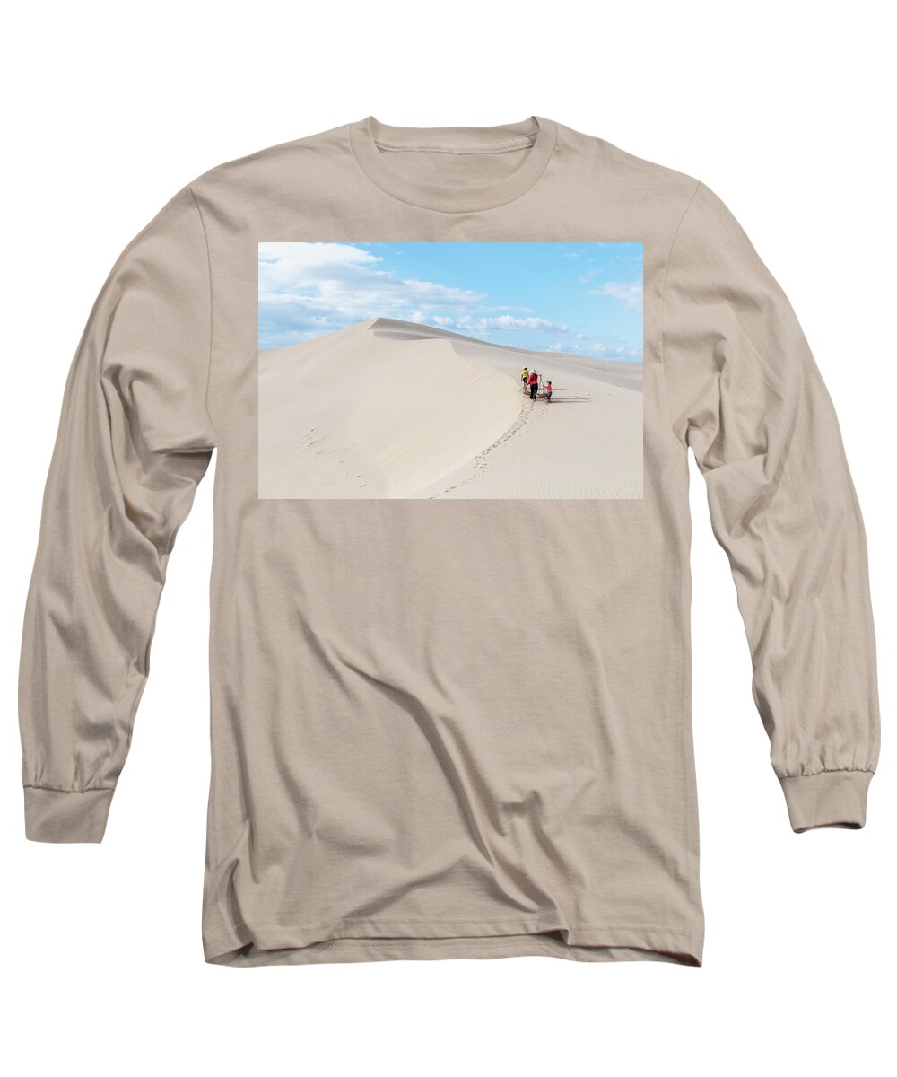 Awesome Long Sleeve T-Shirt featuring the photograph The white sand area by Khanh Bui Phu