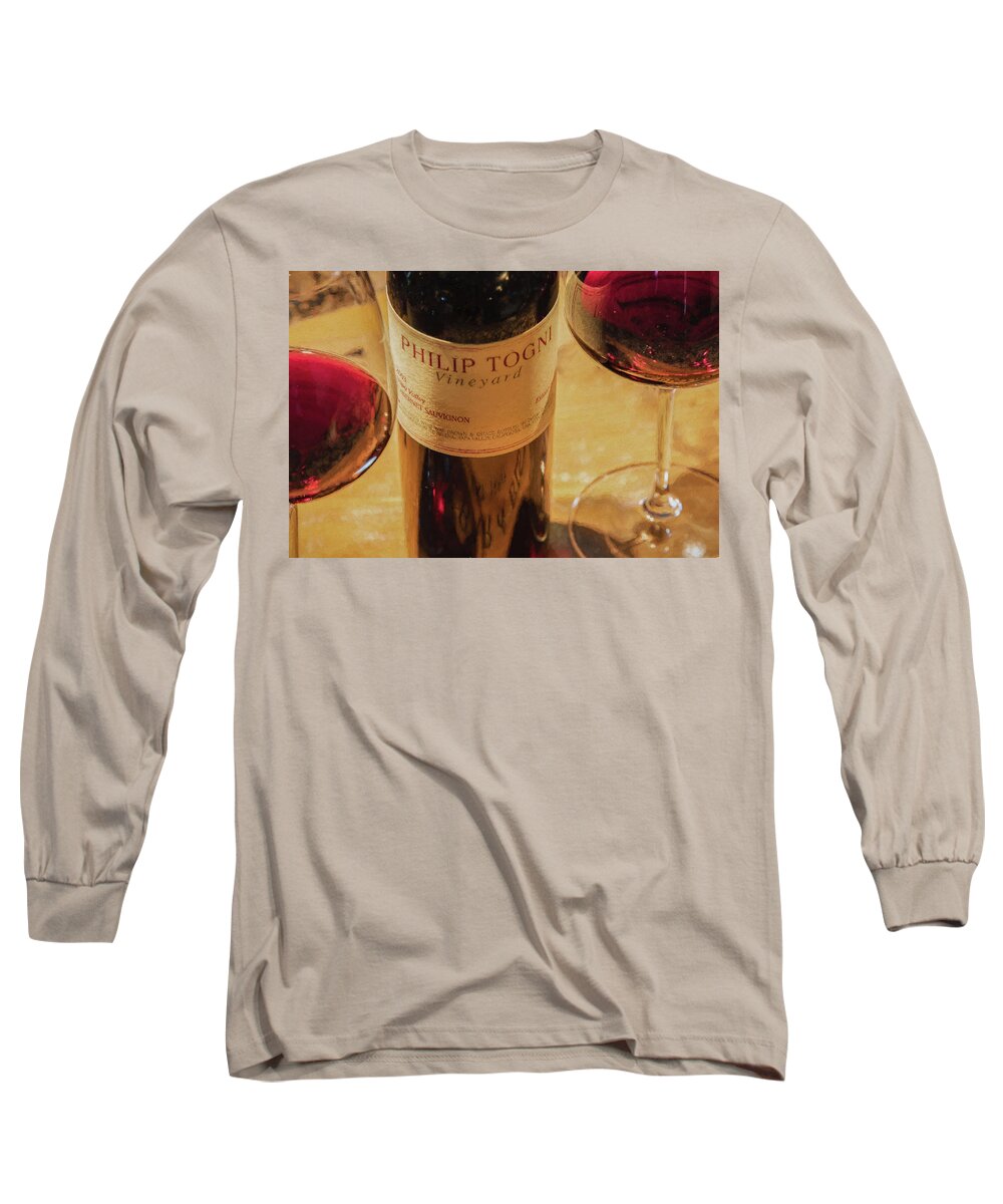 Cabernet Sauvignon Long Sleeve T-Shirt featuring the photograph Togni Wine 15 by David Letts