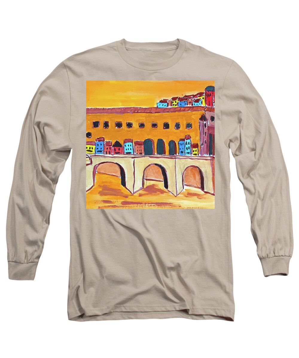 Long Sleeve T-Shirt featuring the painting Venezia by John Macarthur