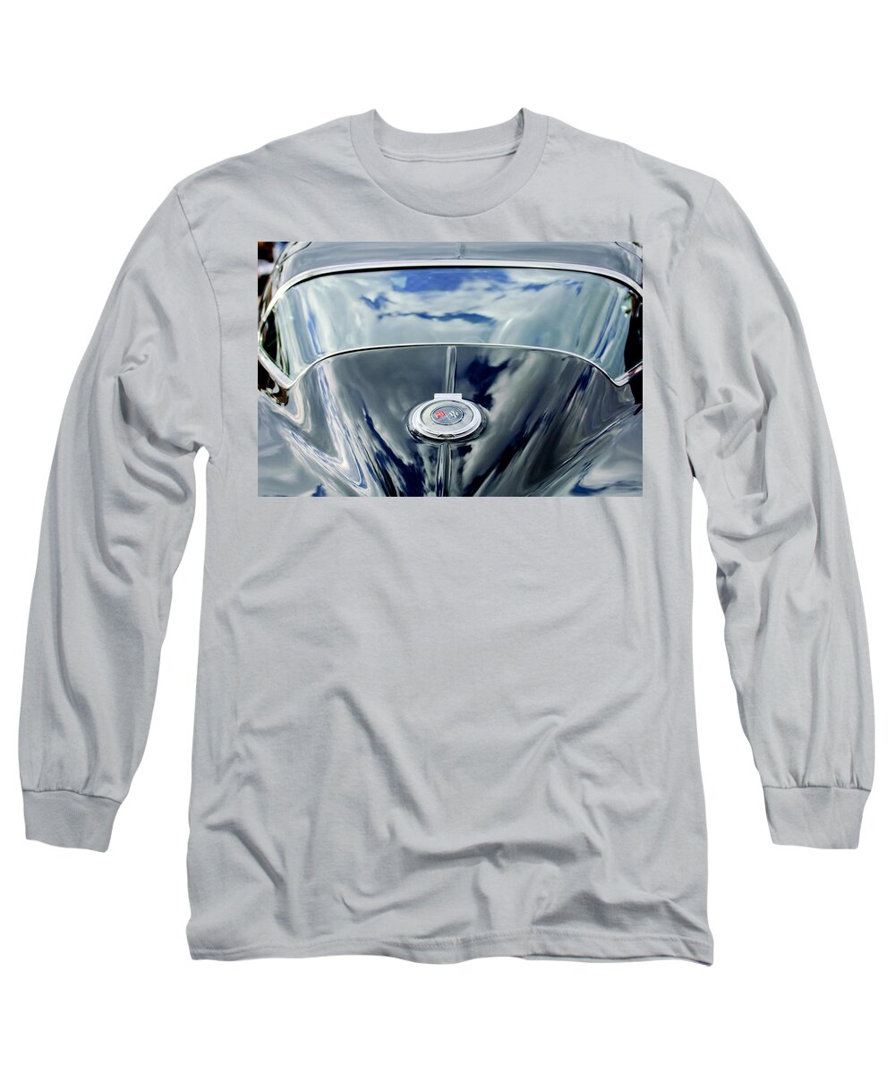 1967 Chevrolet Corvette Long Sleeve T-Shirt featuring the photograph 1967 Chevrolet Corvette Rear Emblem by Jill Reger