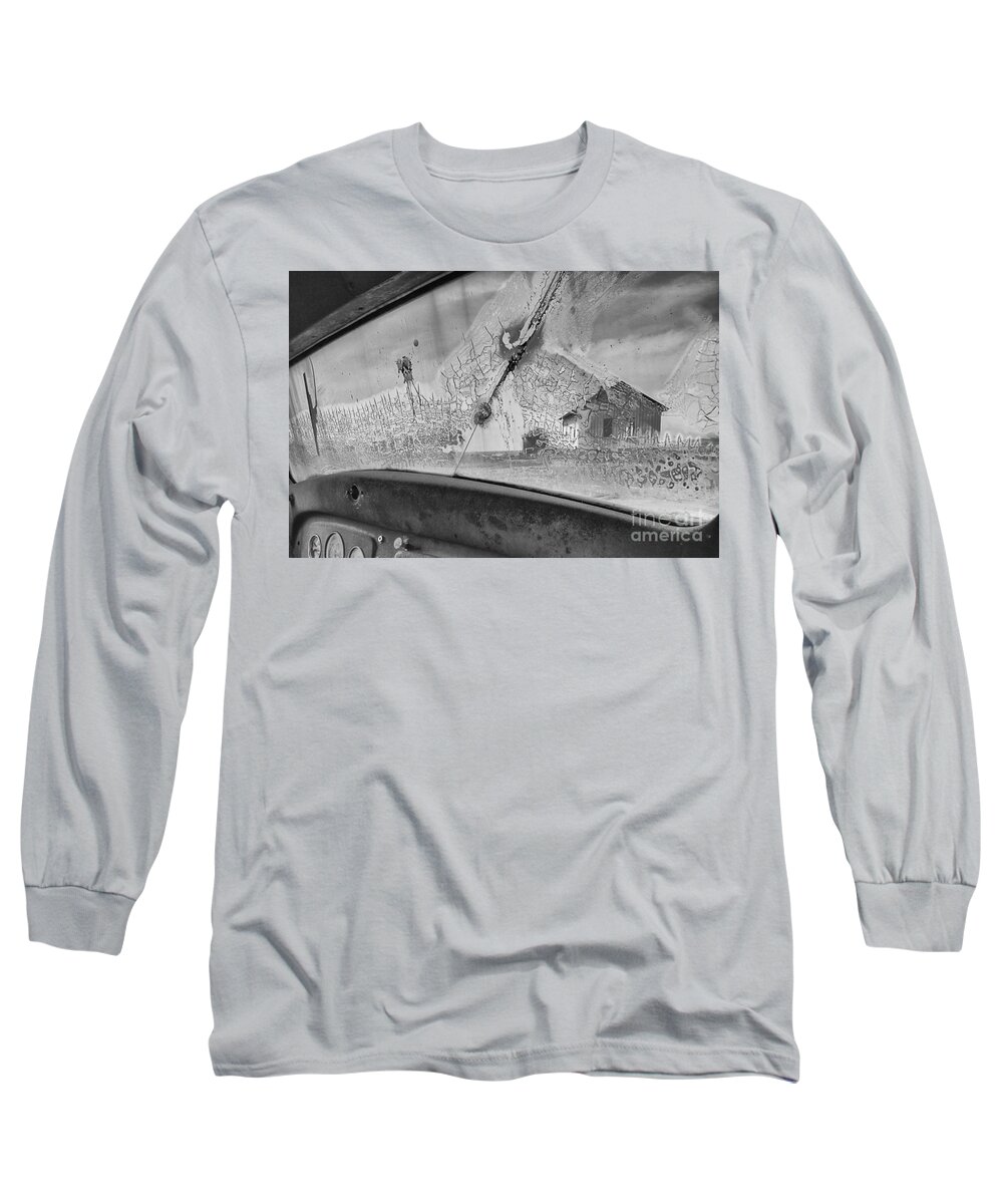 Ghost Town Long Sleeve T-Shirt featuring the photograph Forsaken #2 by Angela Moyer