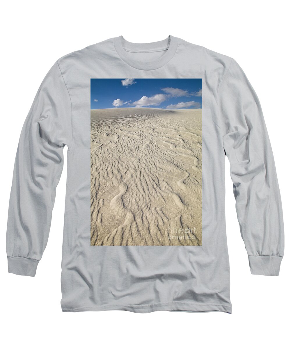 00559174 Long Sleeve T-Shirt featuring the photograph Ripple Dunes at White Sands by Yva Momatiuk John Eastcott