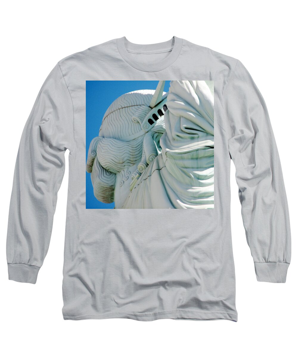 Statue Of Liberty Long Sleeve T-Shirt featuring the photograph Statue of Liberty #1 by Sue Leonard