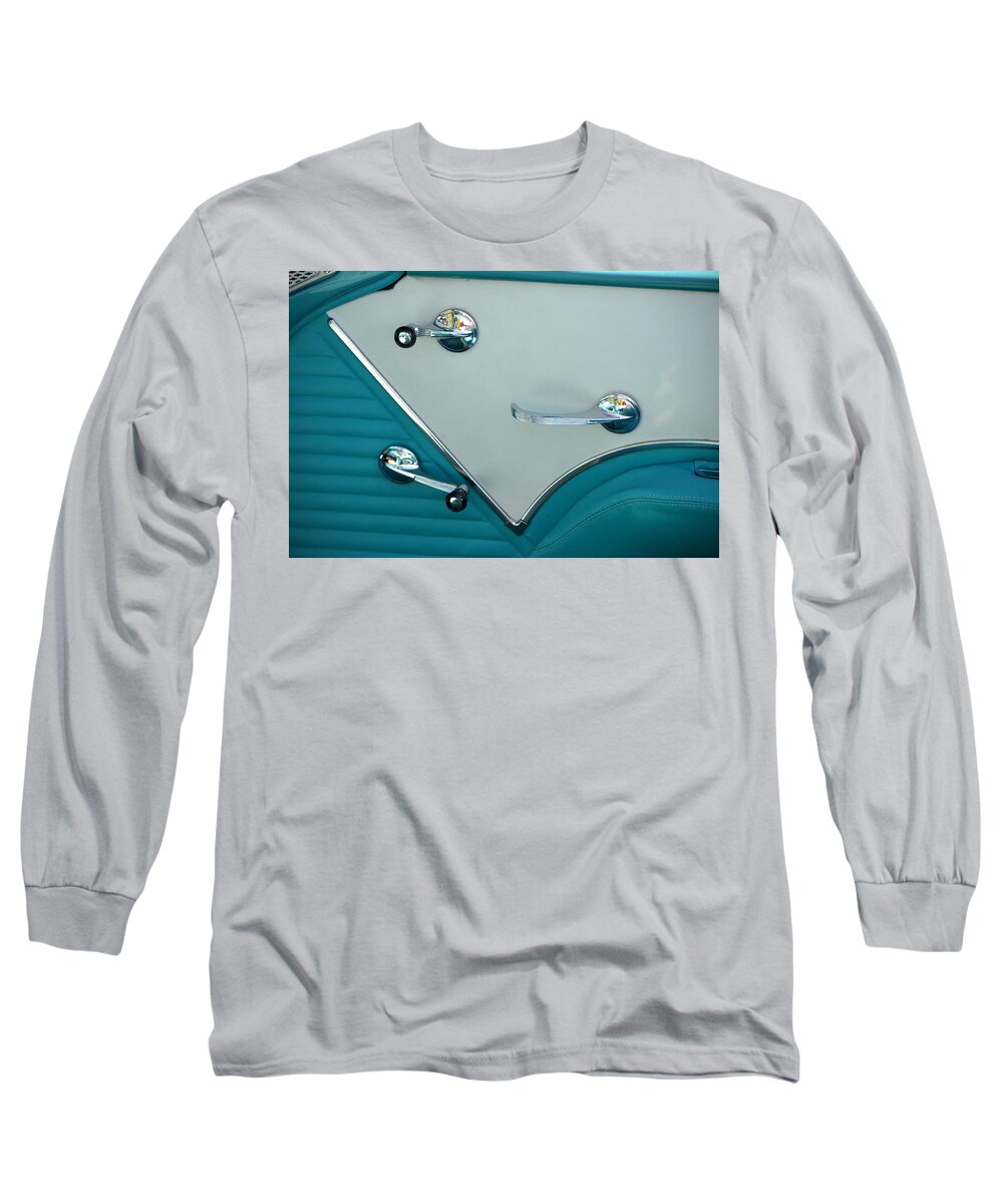 Chevy Long Sleeve T-Shirt featuring the photograph 1950's Chevy Interior by Dean Ferreira