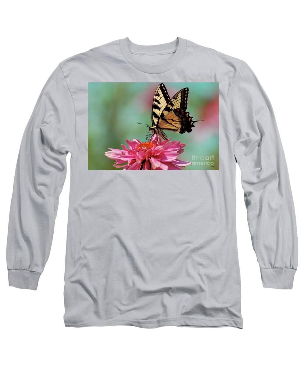 Butterfly Long Sleeve T-Shirt featuring the photograph Pastel by Lois Bryan