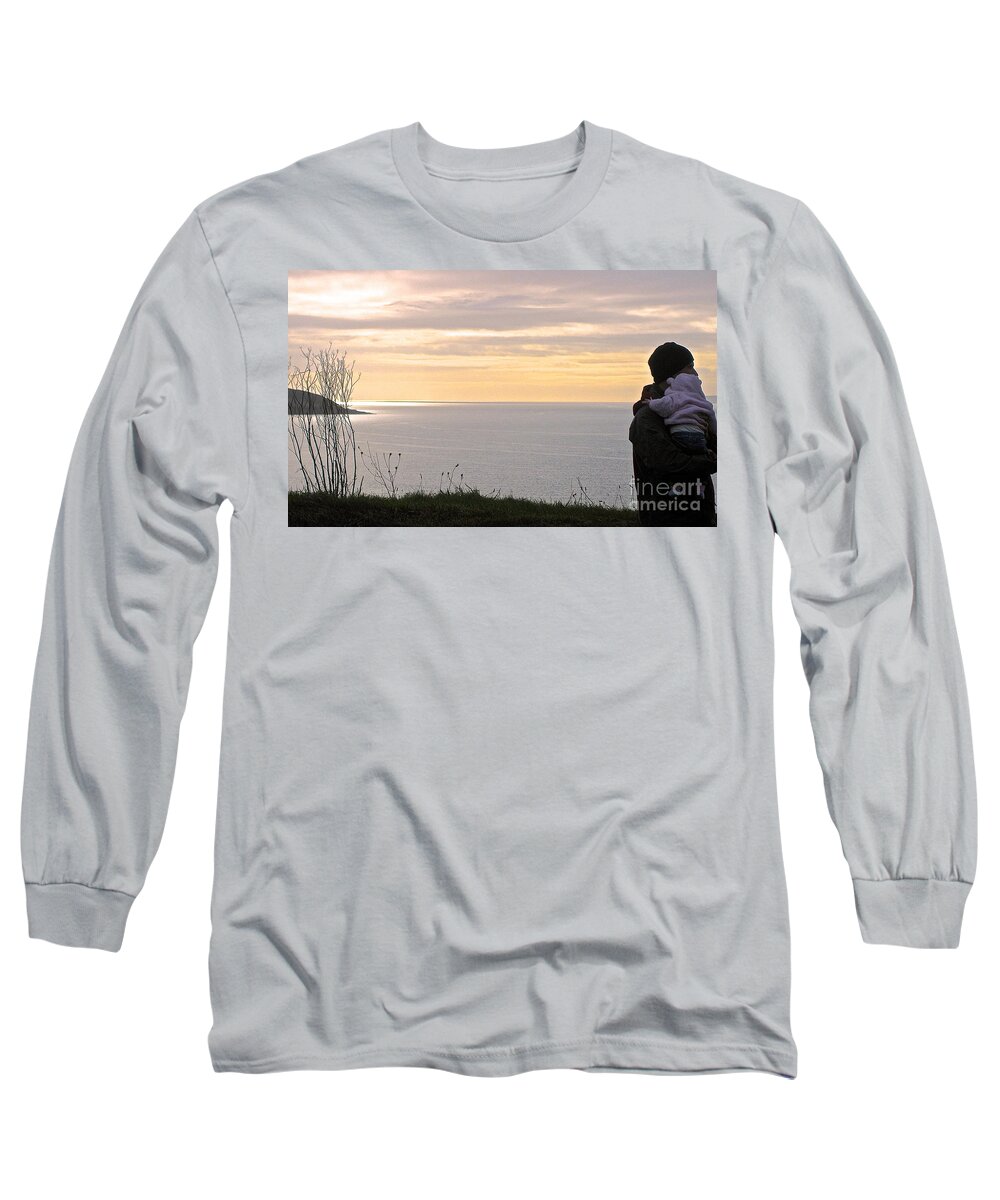 Kinsale Ireland County Cork Long Sleeve T-Shirt featuring the photograph A Father's Love by Suzanne Oesterling