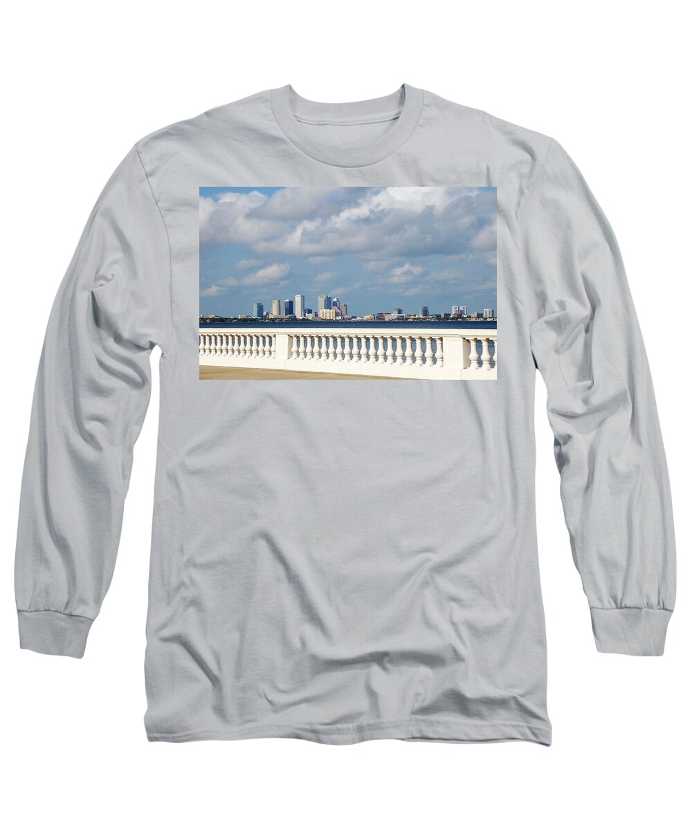 City Long Sleeve T-Shirt featuring the photograph Bayshore by Aimee L Maher ALM GALLERY