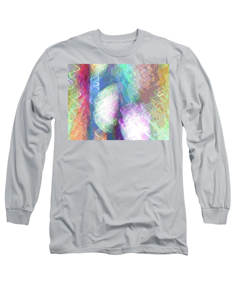 Celeritas Long Sleeve T-Shirt featuring the mixed media Celeritas 39 by Leigh Eldred
