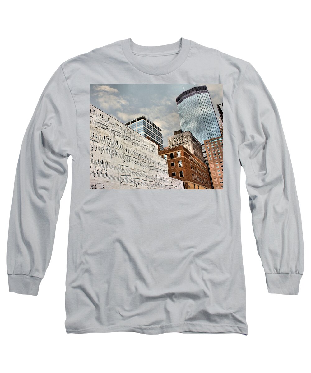 Minneapolis Long Sleeve T-Shirt featuring the photograph Classical Graffiti by Kristin Elmquist
