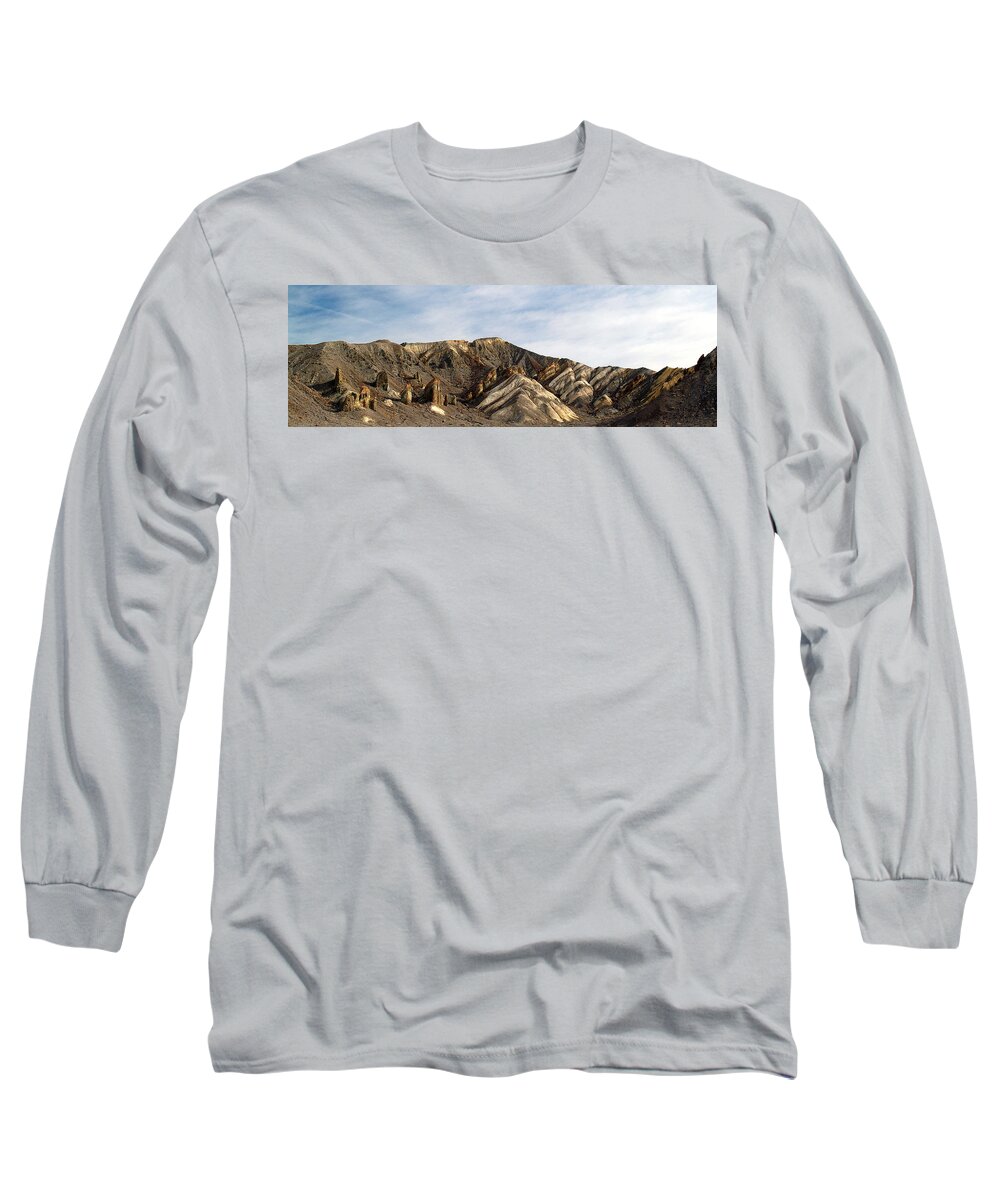 Death Valley National Park Long Sleeve T-Shirt featuring the photograph Death Valley National Park Furnace Crek Area by JustJeffAz Photography