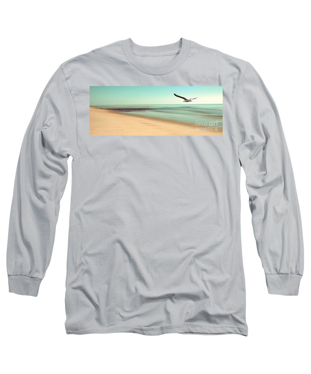 Peaceful Long Sleeve T-Shirt featuring the photograph Desire - Light by Hannes Cmarits