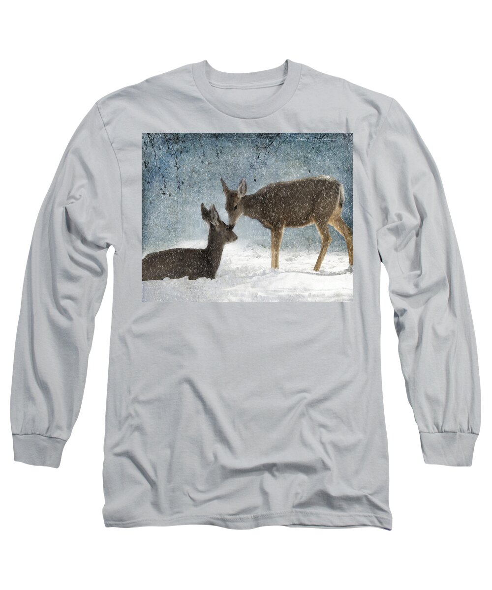 Animal Long Sleeve T-Shirt featuring the photograph Doe a Deer by Juli Scalzi