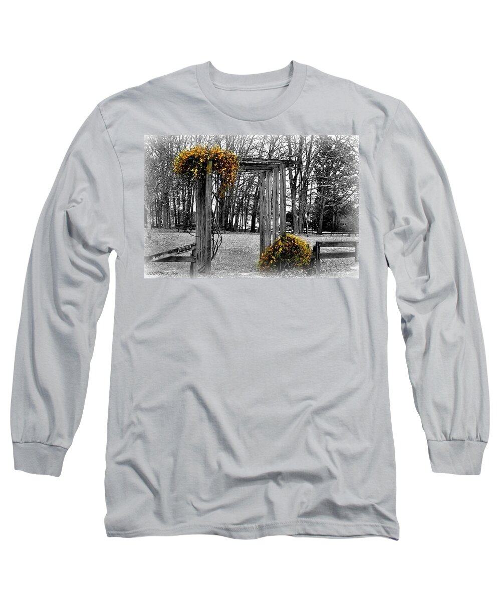 Flowers Long Sleeve T-Shirt featuring the photograph Flowering Archway by Tara Potts