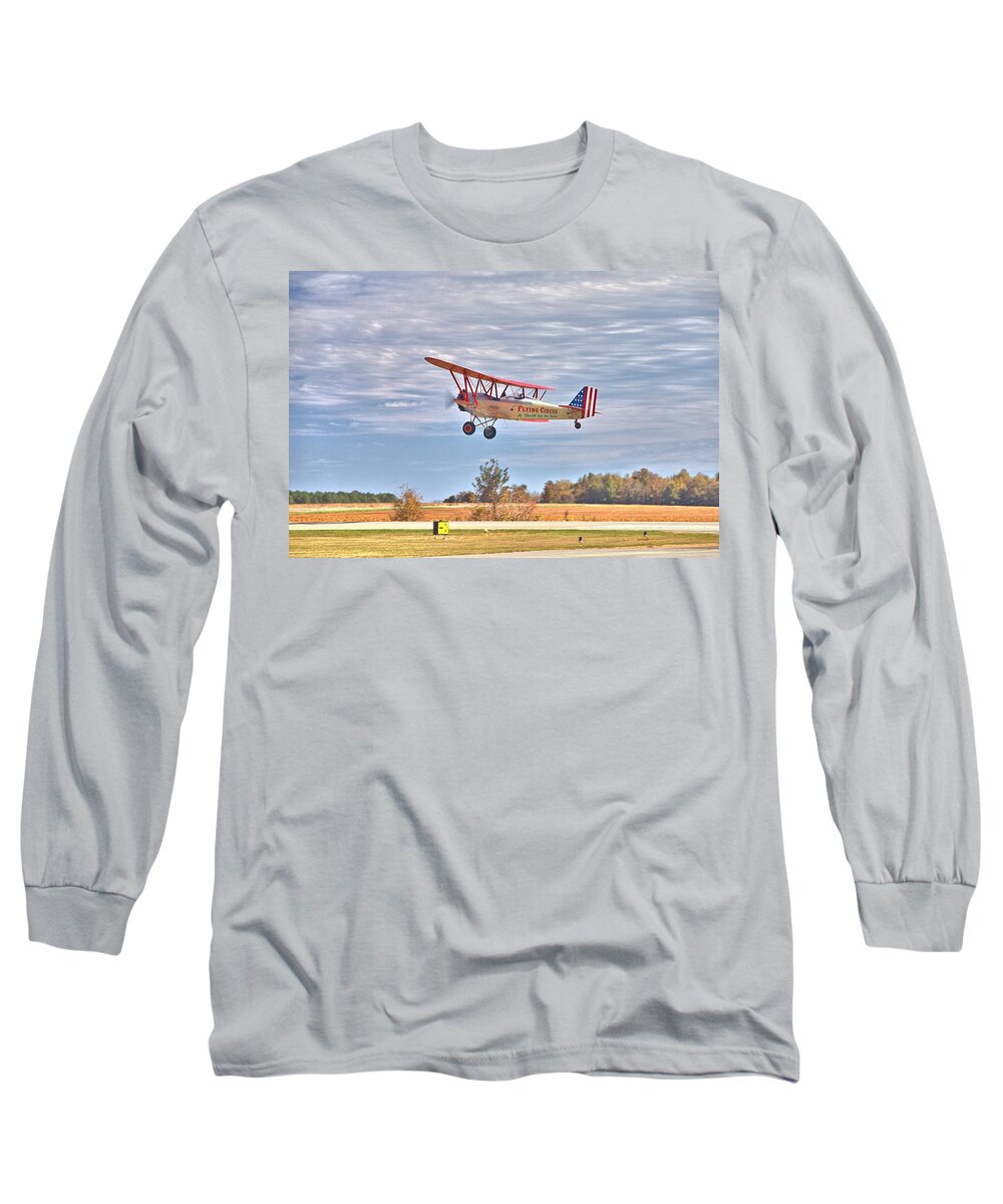 9067 Long Sleeve T-Shirt featuring the photograph Flying Circus Barnstormers by Gordon Elwell