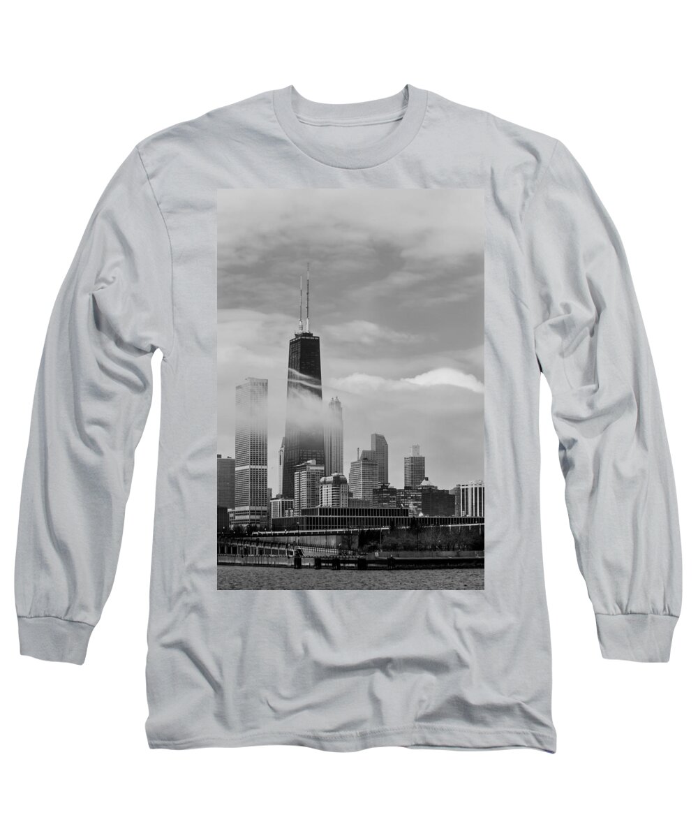 Chicago Long Sleeve T-Shirt featuring the photograph Foggy City by Lauri Novak
