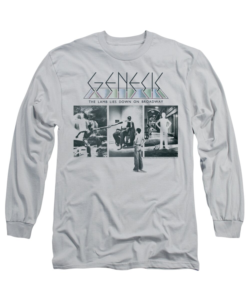 Album Cover Long Sleeve T-Shirt featuring the digital art Genesis - The Lamb Down On Broadway by Brand A