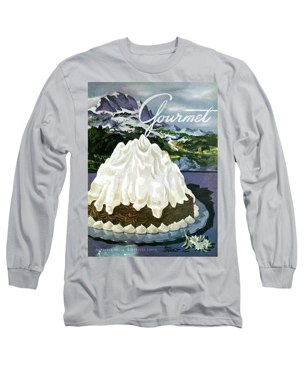 Travel Long Sleeve T-Shirt featuring the photograph Gourmet Cover Of Mont Blanc Aux Marrons by Henry Stahlhut