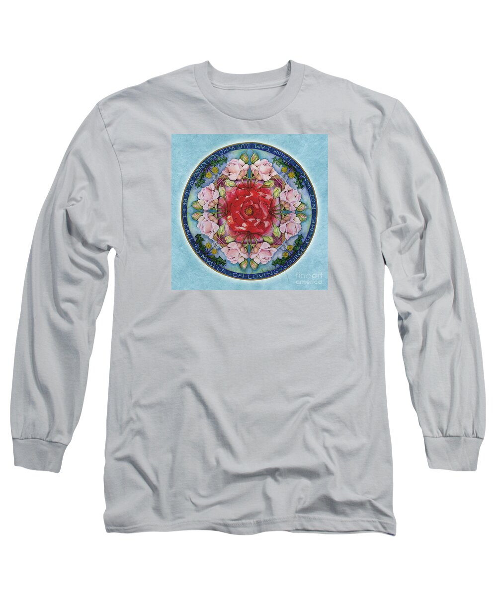 Mandala Art Long Sleeve T-Shirt featuring the painting I AM THAT Mandala by Jo Thomas Blaine