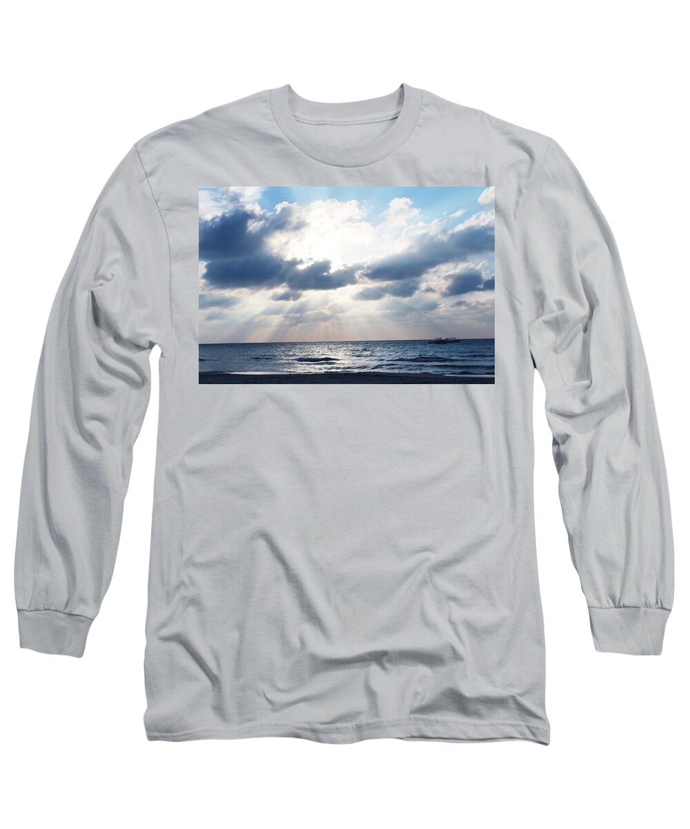 Sunset Long Sleeve T-Shirt featuring the photograph Jamaican Sunset2 by Samantha Delory