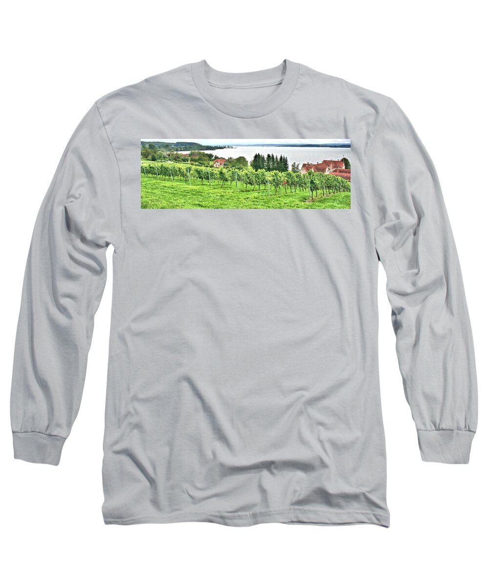 1445 Long Sleeve T-Shirt featuring the photograph Lake Constance by Gordon Elwell