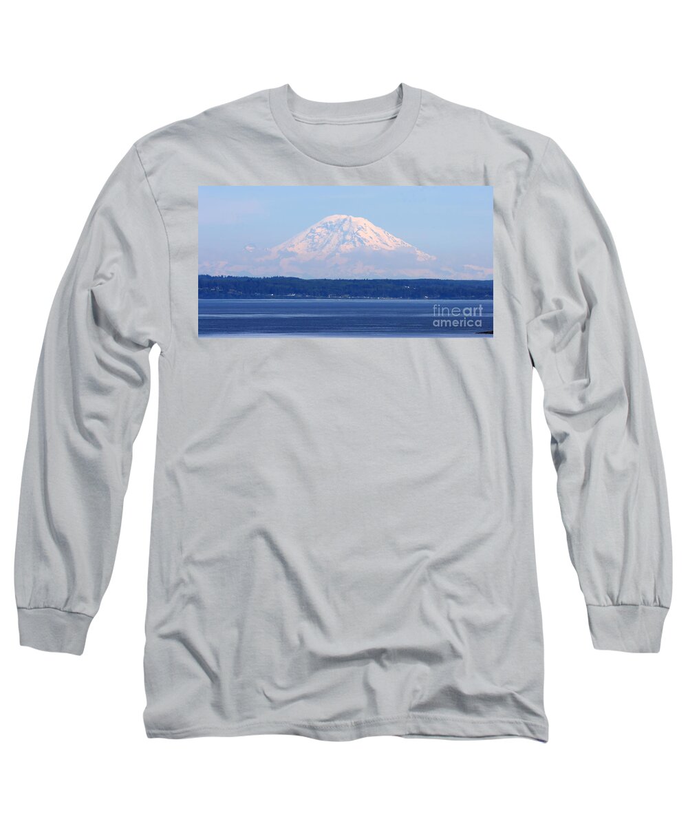 Mountain Long Sleeve T-Shirt featuring the photograph Mount Rainier by Tap On Photo