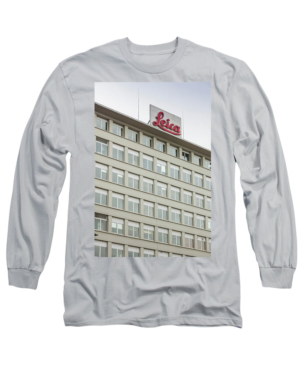 Photography Long Sleeve T-Shirt featuring the photograph Older Leica Camera Company Building by Panoramic Images
