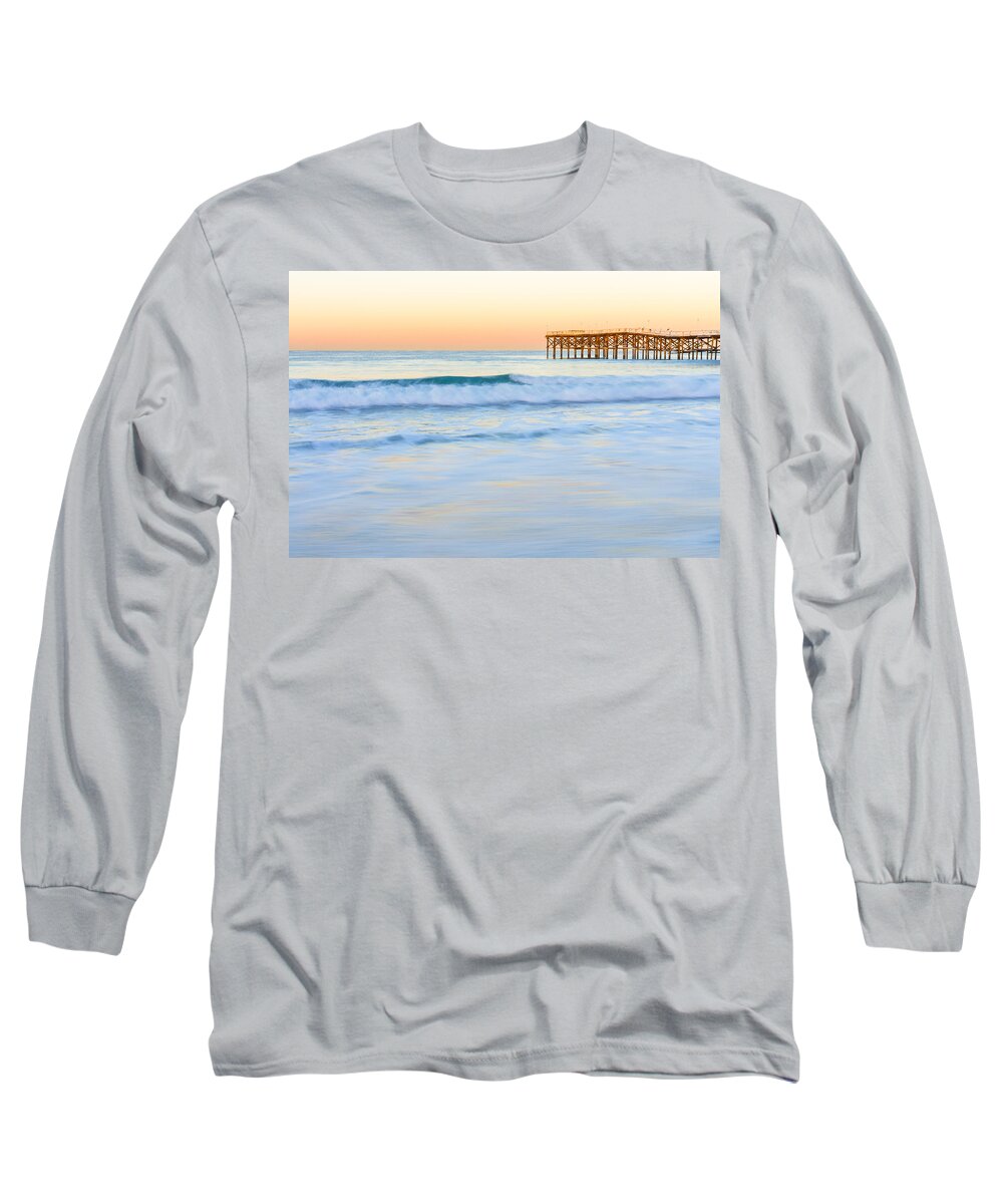 Waves Long Sleeve T-Shirt featuring the photograph Pacific Beach Dawn by Priya Ghose
