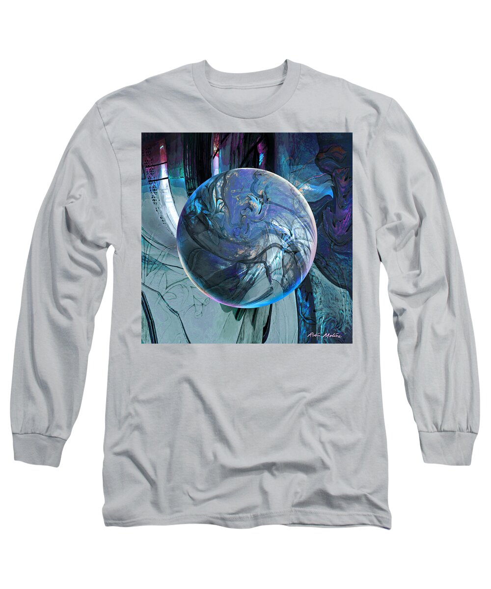 Portals Long Sleeve T-Shirt featuring the digital art Portal to Divinity by Robin Moline