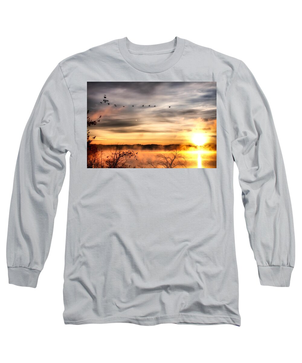 Lake Long Sleeve T-Shirt featuring the photograph South Carolina Morning by Lynne Jenkins