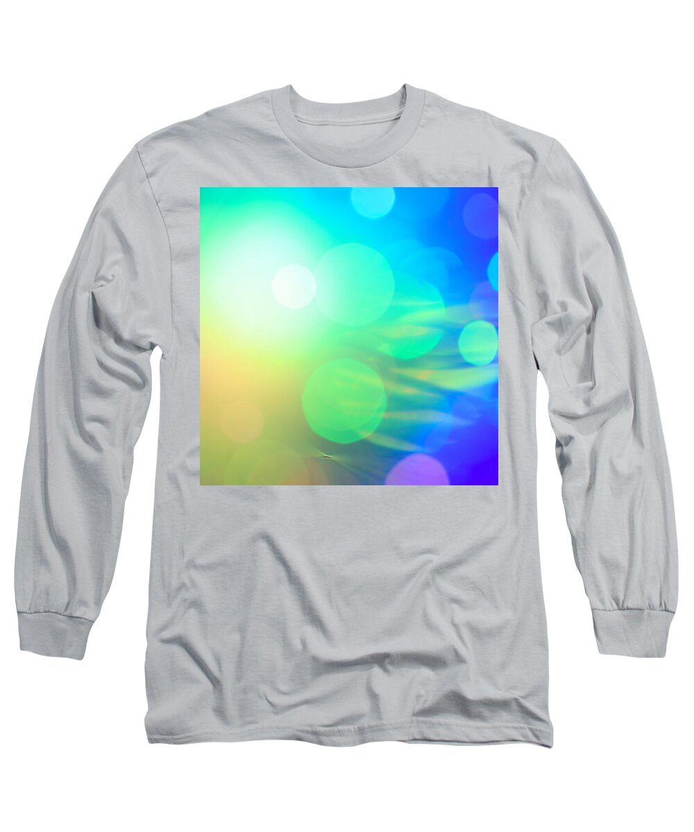 Abstract Long Sleeve T-Shirt featuring the photograph Spirit in the Sky by Dazzle Zazz