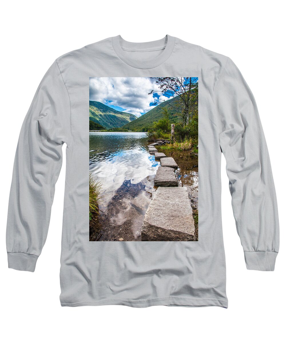 New Hampshire Long Sleeve T-Shirt featuring the photograph Stepping Stones by Kristopher Schoenleber