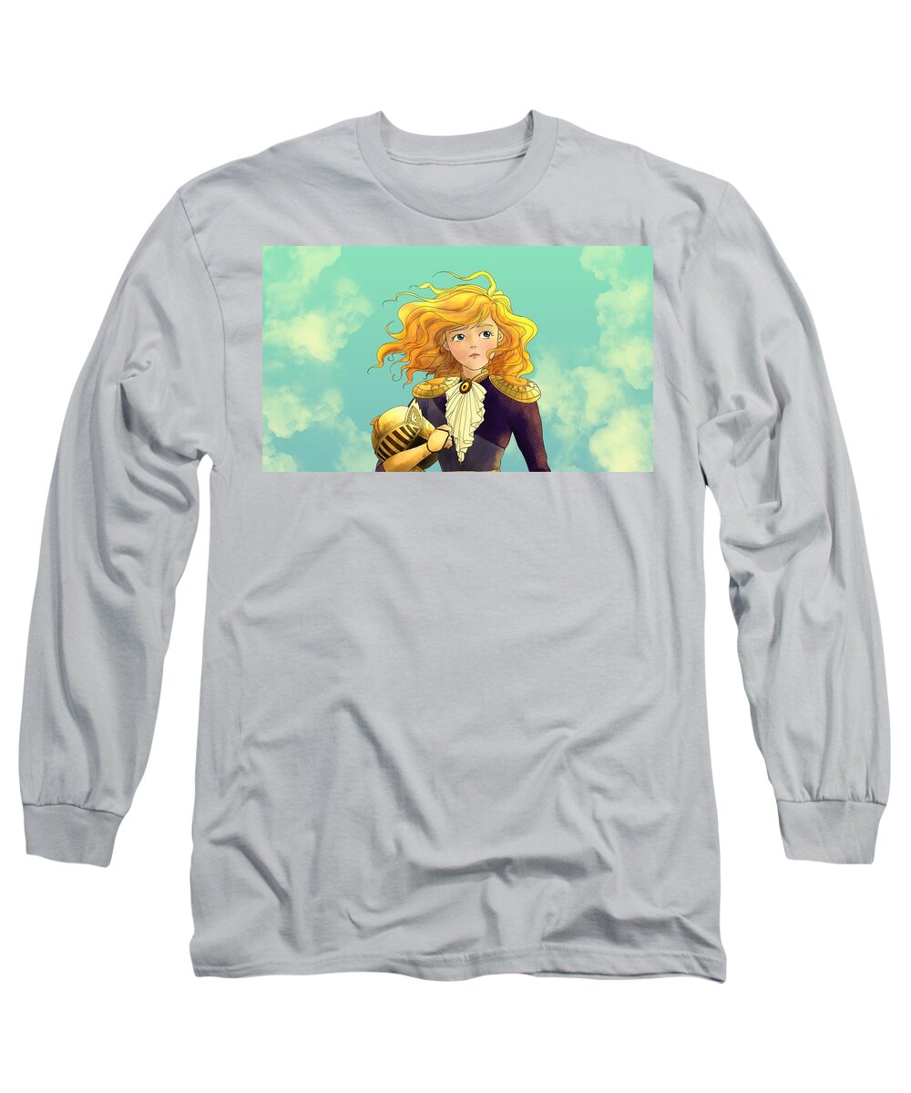 Wurtherington Long Sleeve T-Shirt featuring the painting Tammy Wurtherington 1883 Color Portrait by Reynold Jay