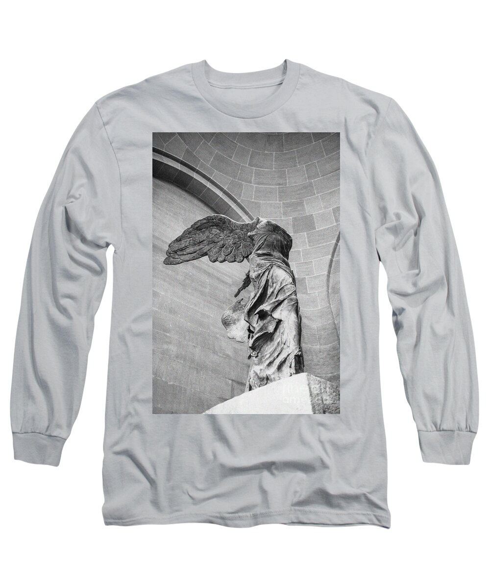 Acropolis Long Sleeve T-Shirt featuring the photograph The winged victory by Patricia Hofmeester