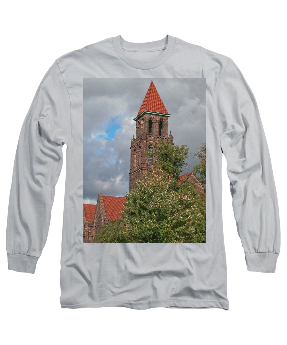 Buffalo Long Sleeve T-Shirt featuring the photograph Elmwood Avenue 13091 by Guy Whiteley
